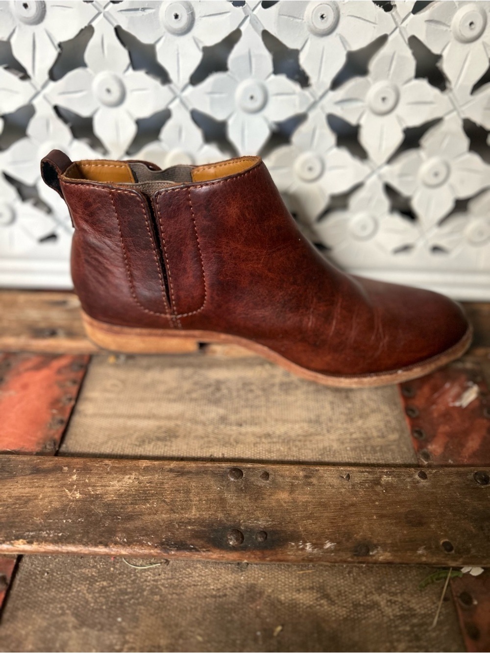 Kork-Ease Brown Leather Chelsea Ankle Boots - Picture 7 of 7